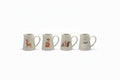 4 oz. Embossed Hand-Painted Stoneware Creamer