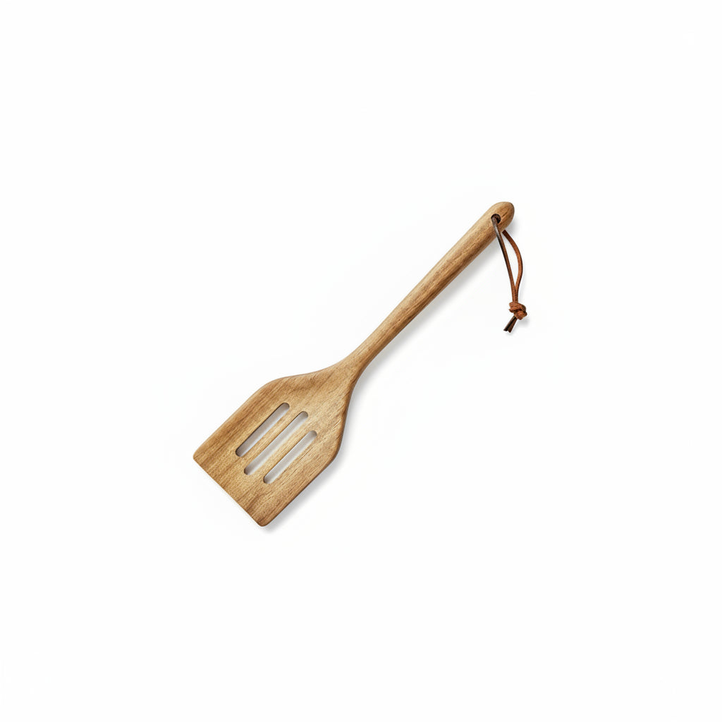 Acacia Wood Slotted Spatula