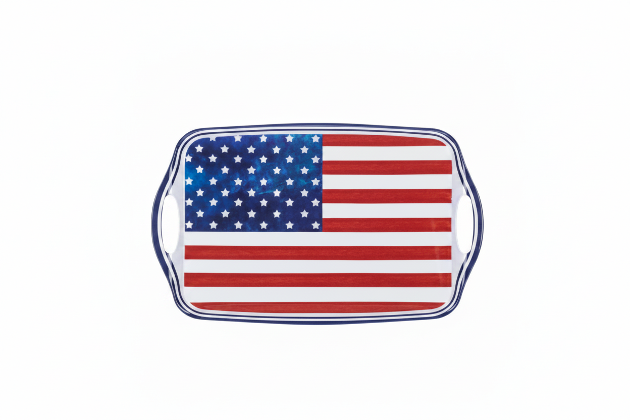 American Flag Serving Tray