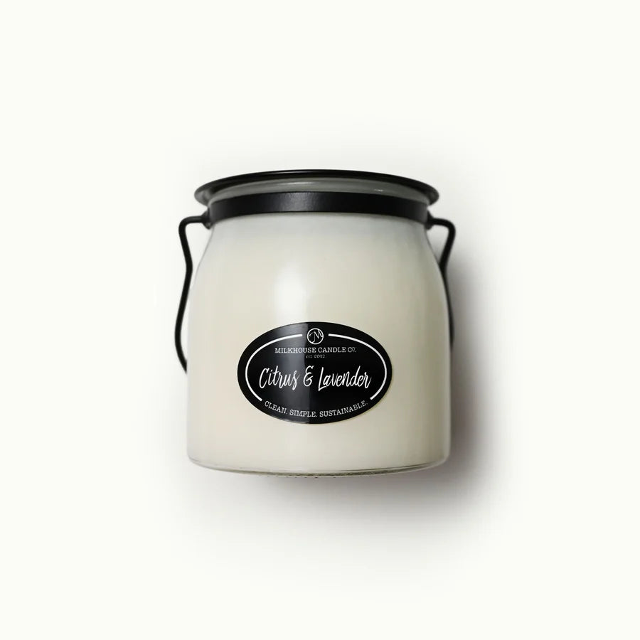 Citrus & Lavender Candle | 16 oz Butter Jar