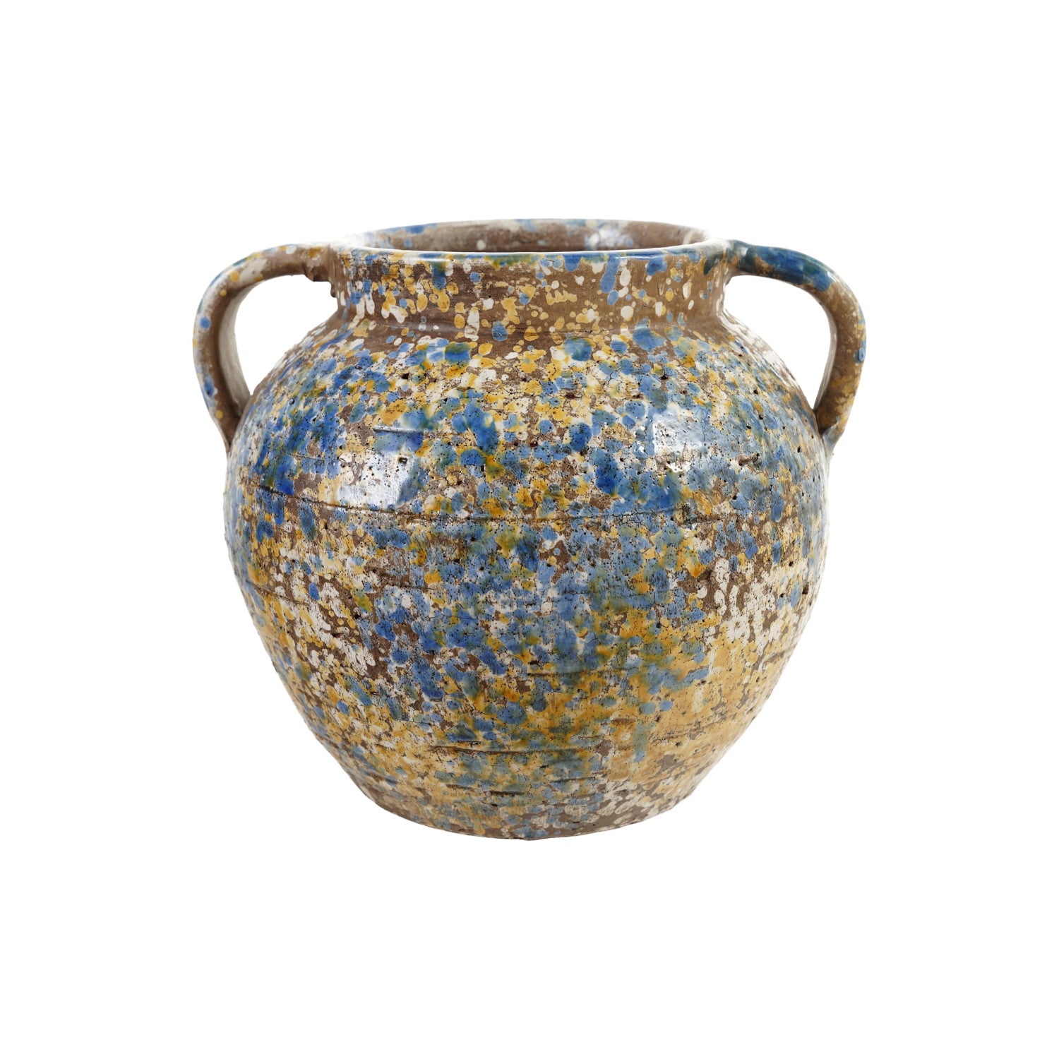 Decorative Terra-cotta Urn, Heavily Distressed