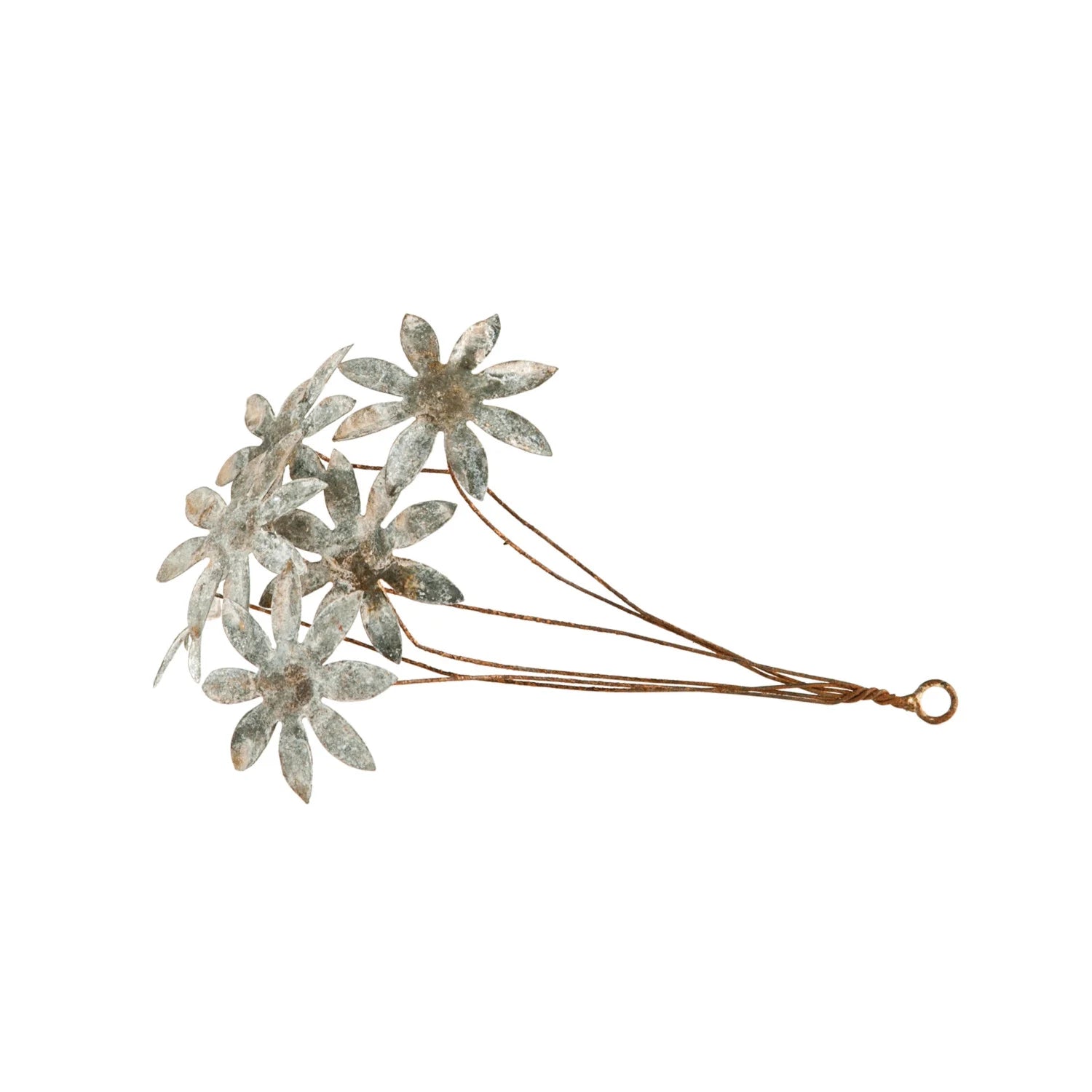 Distressed Tole Flower Bunch