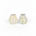 Floral & Striped Vases