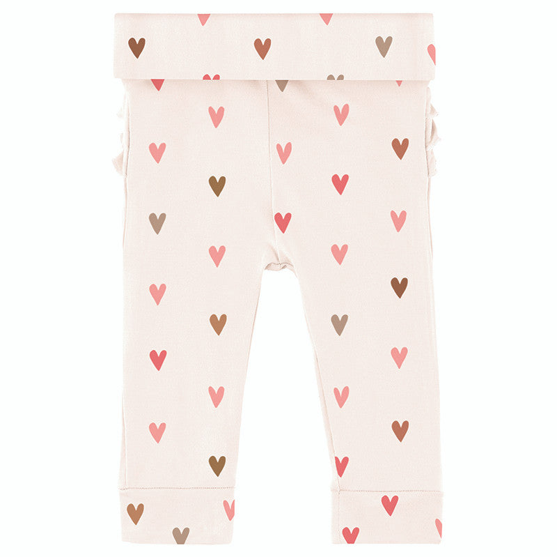 Grow with Me Ruffle Pants - Hearts