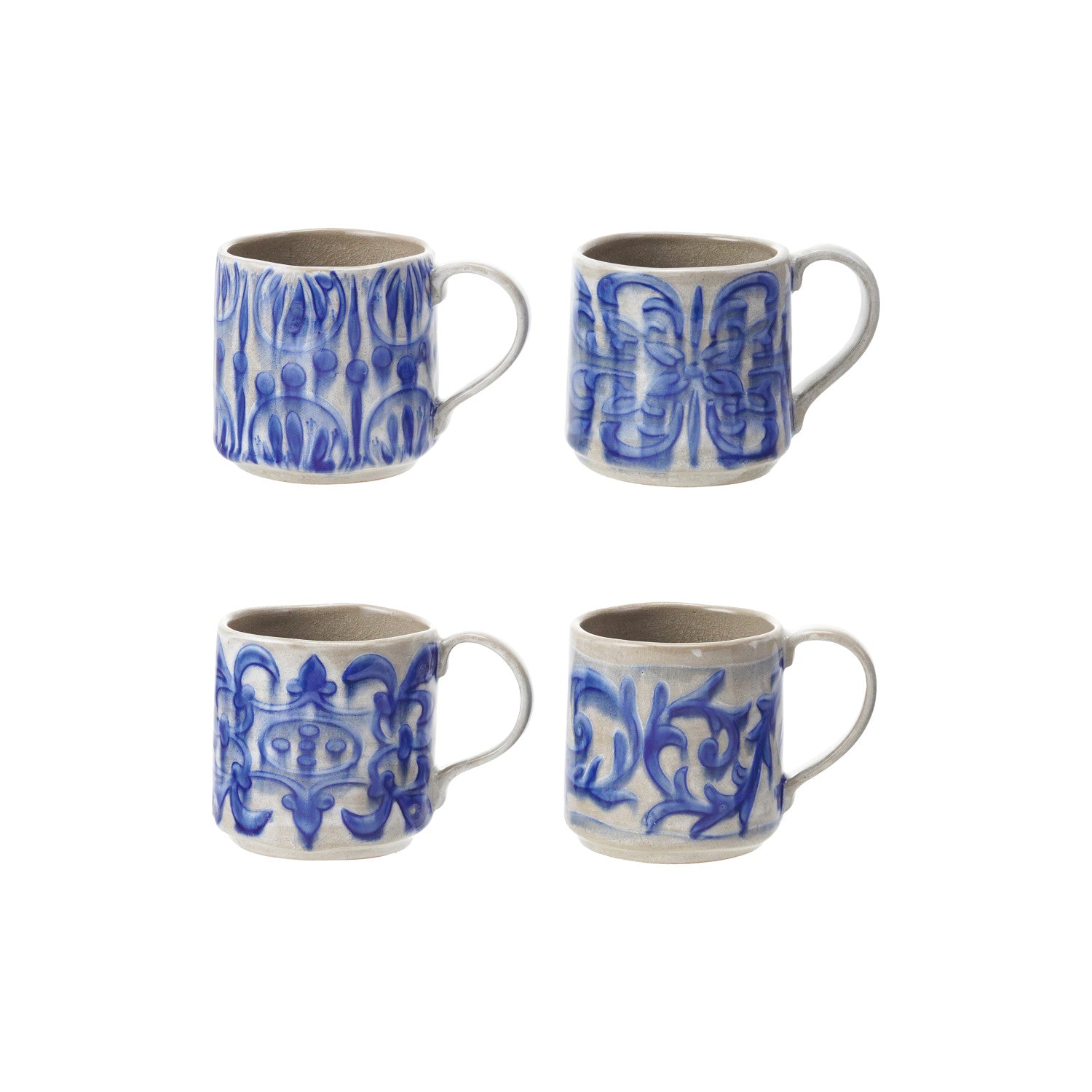 Stoneware Mug with Crackle Glaze