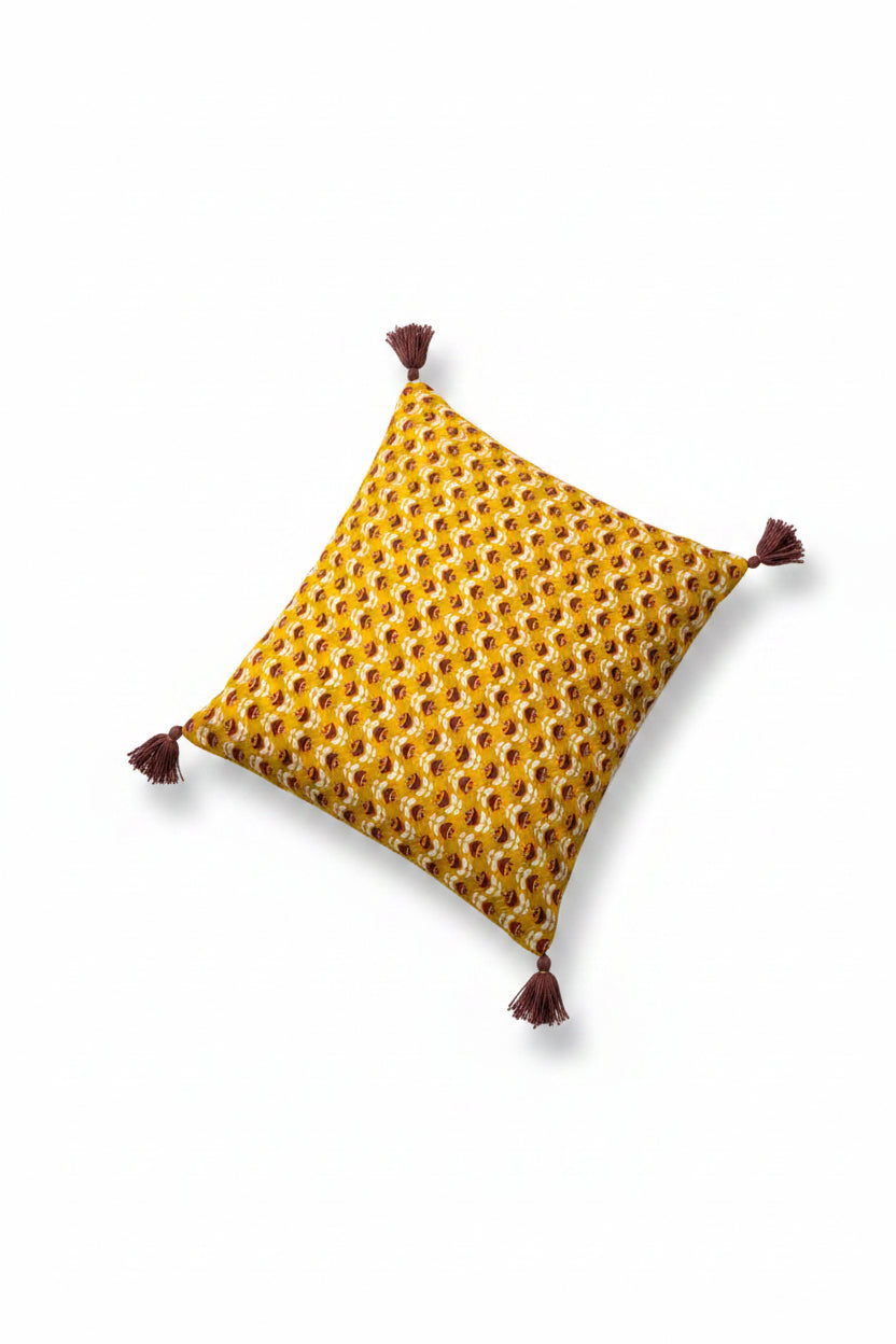 Yellow with Red Pillow