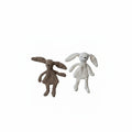 Knit Fabric Chenille Bunny Toy