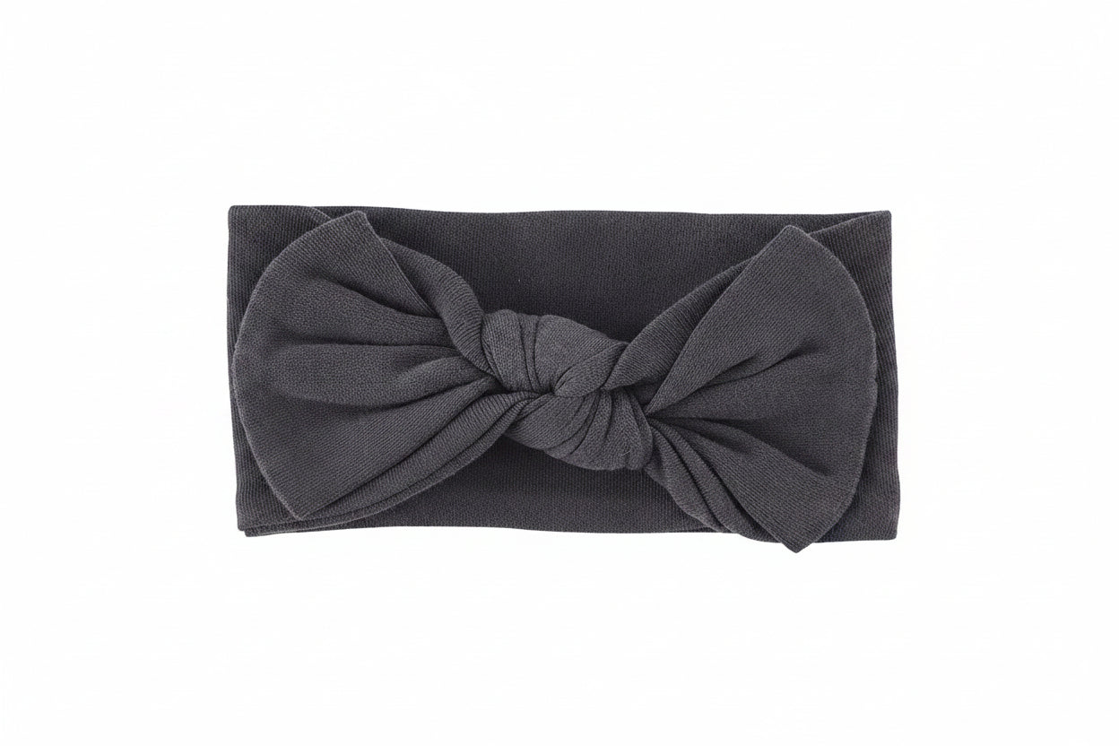 Knotted Headband - Grey