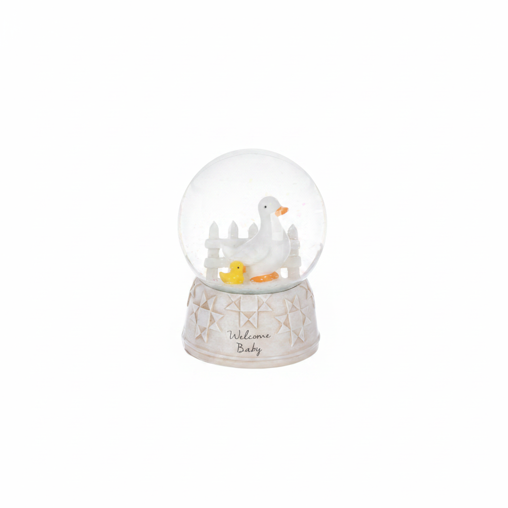 Mamma Duck w/ Baby Globe - Welcome Baby