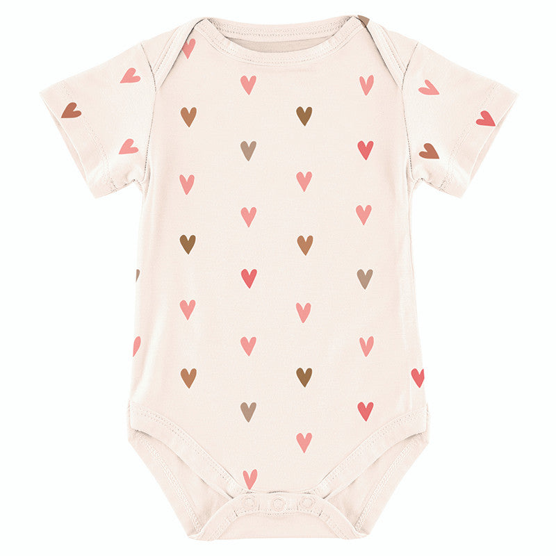 Short Sleeve Snapshirt - Hearts