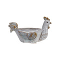 Stoneware Chicken Shaped Sponge Holder/Soap Dish
