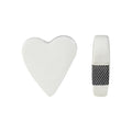 Stoneware Heart Shaped Match Holder with Striker